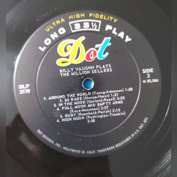 Billy Vaughn plays the Million Sellers DLP 3119 Dot Records 1958 - Picture 7 of 7